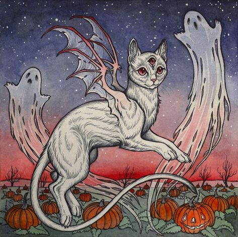 Misfits Tattoo, Caitlin Hackett, Eve Art, All Hallows Eve, Creature Concept, Art Print Set, Hallows Eve, Society6 Art, Ferret