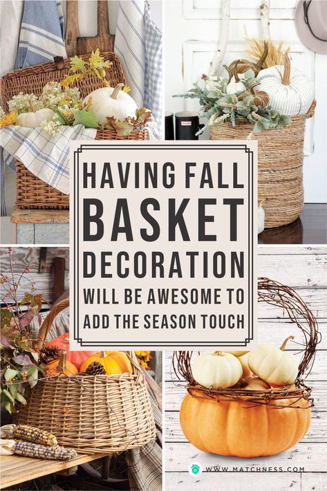 Fall Basket Decor Ideas, Dinner Table Decor Diy, Fall Basket Ideas Decor, Floor Basket Decor Ideas, Halloween Dinner Table Decor, Small Basket Decor, Autumn Table Centerpieces, Fall Basket Decor, Coffee Table Fall Decor Ideas