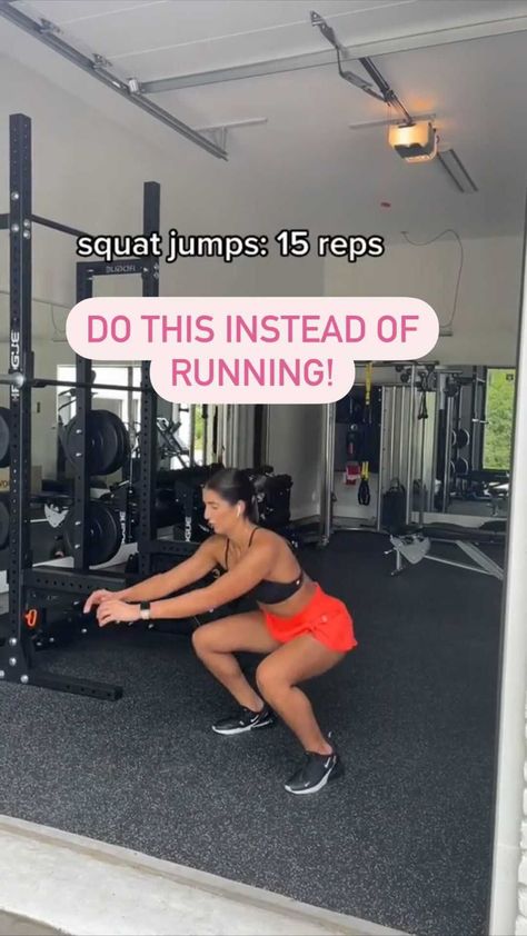 Do This Instead Of Running, Hiit Circuit, Instead Of Running, Squat Jumps, Beach Bod, Toe Touches, Jump Squats, Gym Workout Tips, Fitness Workout For Women