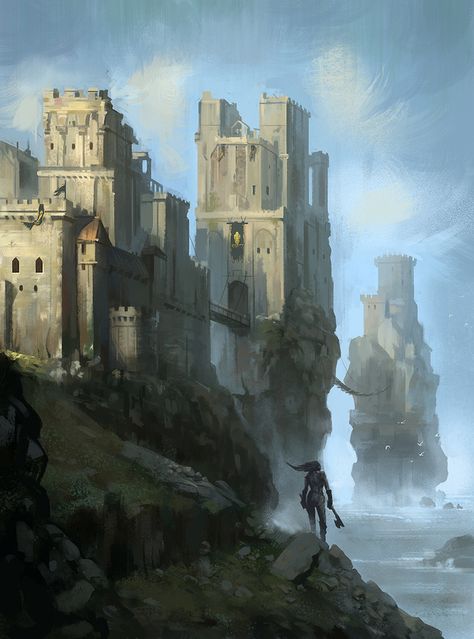 Digital art selected for the Daily Inspiration #1283 Game Of Thrones Castles, Asoiaf Art, Heroic Fantasy, Prince Of Persia, Gra O Tron, Game Of, Game Of Thrones Art, 다크 판타지, Fantasy City