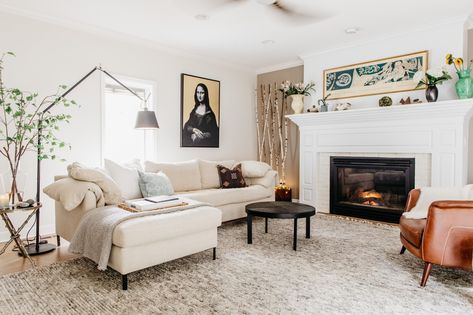 A new perspective ❤We worked with this client to modify this sofa to fit this completely remodeled #district66 home flawlessly!  P.S. the coffee table is leather 😍 Radley Sectional, Modern Living Room Interior, Incredible Art, Family Furniture, Living Room Decor Modern, Furniture Designer, New Perspective, Modern Living Room, Custom Furniture