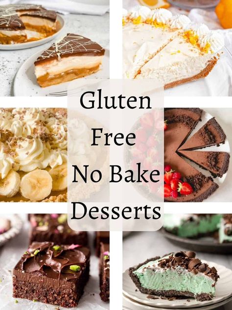 Gf Desserts Easy, No Bake Tarts, Gluten Free No Bake Desserts, Gluten Free Cheesecake Recipe, Cheesecake Recipe No Bake, Gluten Free Picnic, Gluten Free Pumpkin Desserts, Gluten Free Cheesecake Recipes, Gluten Free No Bake