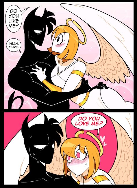 Angel And Devil, Cute Art Styles, Cute Comics, Drawing Base, Art Inspiration Drawing, Cute Doodles, Cartoon Art Styles, Comic Strip, Character Design Inspiration