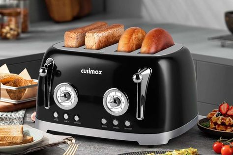 Only Amazon Prime Members Can Shop These 30+ Labor Day Kitchen Sales, and Prices Start at $9 Retro Toaster, Stainless Steel Toaster, Frozen Waffles, Texas Toast, Control Panels, Bread Maker, Perfect Breakfast, Bagels, Small Kitchen Appliances