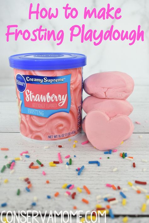 Kids love playdough. They especially love fun playdough and edible playdough because of how unique it is. Here's one of my favorite edible playdough recipes everyone will love. Check out how to make Playdough from Frosting  an Edible Playdough  with only 2 Ingredients! #frostingplaydough #edibleplaydough Edible Preschool Activities, Edible Playdough Recipes Easy, Editable Playdough Recipe, Eatable Playdough, Edible Playdough Recipes, Icing Playdough, Edible Crafts For Kids, 2 Ingredient Playdough, Chocolate Playdough