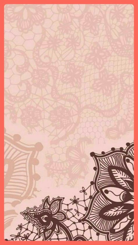 Brown And Pink Background, Iconic Backgrounds, Batik Pink, Custom Home Screen, Background Widget, Drawing Backgrounds, 2000s Wallpaper, Girly Backgrounds, Lace Wallpaper