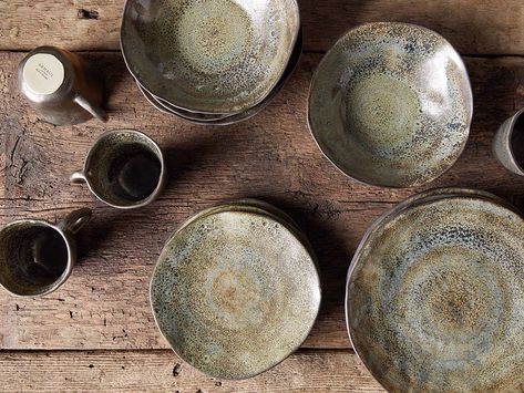 rustic-dinnerware-1 Rustic Dinnerware, Rustic Homes, Arhaus Furniture, Online Interior Design Services, Entry Design, Dining Ware, Rustic Kitchen Design, Online Interior Design, Tableware Collection