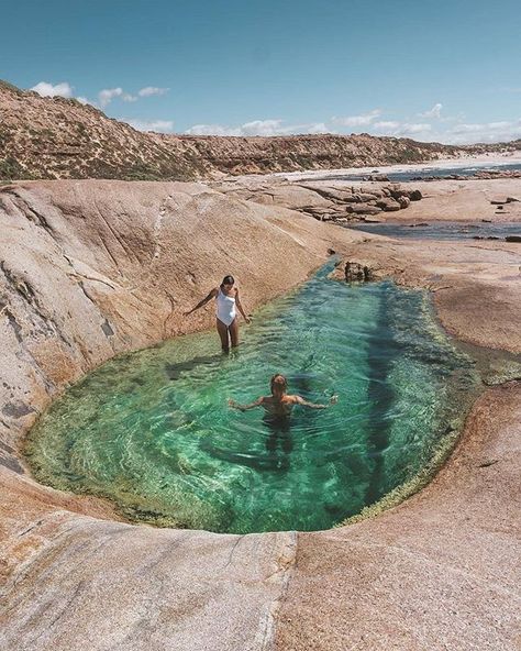 Smoky Bay is a relaxed seaside town in the Australian state of South Australia with incredibly Magic Places, Halong Bay, Travel Australia, Destination Voyage, Rock Pools, Future Travel, South Australia, Travel Goals, Travel Inspo