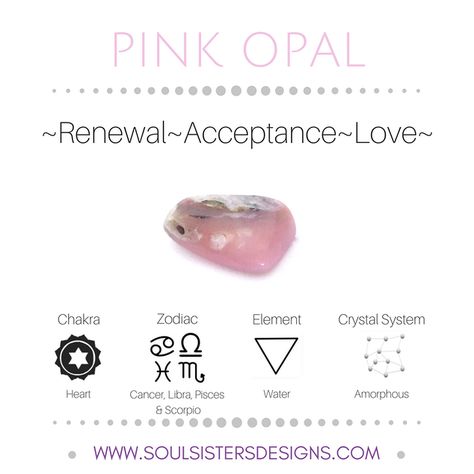 Pink Opal Crystal Knowledge, Opal Meaning, Pisces Scorpio, Libra Pisces, Pinterest Christmas, Black Pinterest, Crystal System, Crystals Healing Properties, Metaphysical Healing