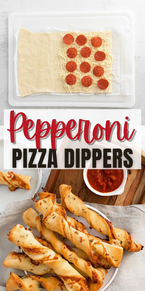 Sometimes the simplest of recipes are the best ones and these Pepperoni Pizza Dippers come together in a flash for us busy (or tired) parents. #Appetizer #Recipe #EasyRecipe #BusyMom #PizzaTwists #PizzaDippers #Pizza #PizzaRecipe #TheBestPizzaReccipe #TheBestAppetizer #TheBestAppetizers #FingerFoods via @xtremecouponmom Pizza Dippers, Homemade Pepperoni, Pizza Twists, Pepperoni Recipes, Homemade Pepperoni Pizza, Pizza Pepperoni, Pizza Appetizers, Best Pizza, Pizza Party