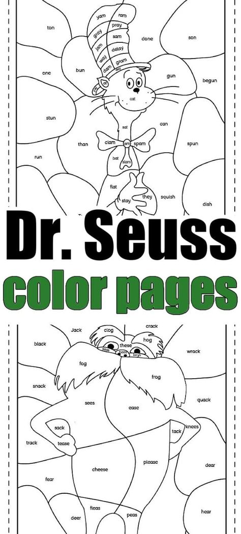 Throwing a Dr. Seuss birthday party and looking for activities? Print out our free Dr Seuss coloring pages and word search puzzles here. Dr Seuss Printables, Dr Seuss Coloring Pages, Dr Seuss Crafts, Dr Seuss Birthday Party, Seuss Crafts, Dr Seuss Birthday, Green Eggs And Ham, Word Search Puzzles, Birthday Crafts