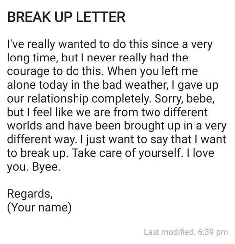 Brake Up Paragraph For Him, How To Tell Ur Bf U Want To Break Up, Texts To Break Up With Him, Break Up Msg For Boyfriend, How To Write A Break Up Text, Short Breakup Letters To Him, Short Break Up Messages For Him, Breakup Note To Boyfriend, How To Break Up With Your Boyfriend Text