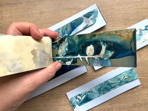 Bookmaking Ideas, Monoprint Artists, Alternative Printmaking, Monoprint Art, Cyanotype Process, Concertina Book, Gelli Printing Art, Handmade Sketchbook, Bookbinding Tutorial