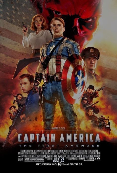 Captain America 2011, Captain America Poster, Avengers Movie Posters, Captain America 1, Captain America The First Avenger, The First Avenger, Marvel Movie Posters, Avengers Poster, First Avenger