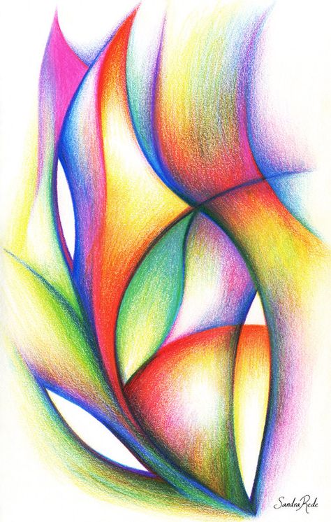 Breath | Colored pencils on paper Sandra Rede www.sandrarede… | Flickr Abstract Color Pencil Art, Colour Pencil Drawing Ideas, Colourful Drawing Ideas Creative, Easy Abstract Art, Abstract Pencil Drawings, Color Pencil Sketch, Pencil Drawing Tutorials, Colored Pencil Artwork, Colored Pencil Techniques