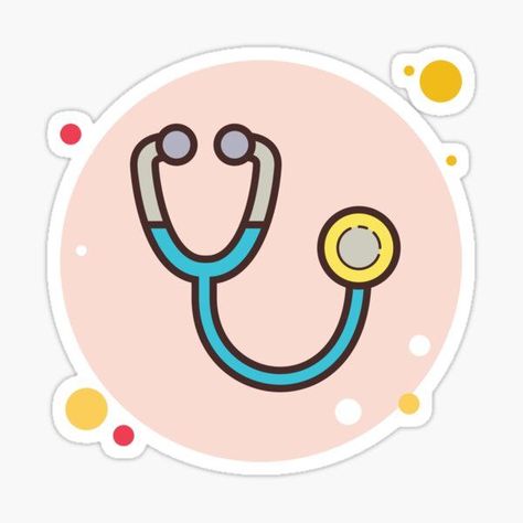 Pediatrician Logo, Doctor Stethoscope Drawing, Stethoscope Logo, Stethoscope Doodle, Stethoscope Sticker, Lung Sounds, Stethoscope Heart, Pre Med, Pediatric Nursing