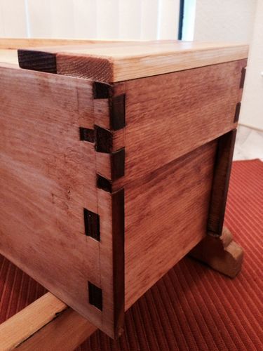 Japanese Toolbox Build #5: Finally - by siavosh @ LumberJocks.com ~ woodworking community Japanese Toolbox Plans, Wood Tool Chest, Tool Chests, Japanese Tools, Woodwork Ideas, Japanese Woodworking, Woodworking Classes, Tool Boxes, Visual Board