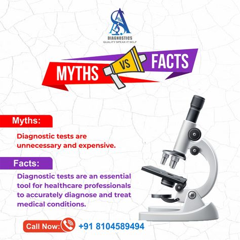 Facts don't care about myths - ignore them and see the truth. Myth And Truth Facts, Myth And Fact, Myth Fact, Diagnostic Centre, Pathology Lab, Education Poster Design, Ad Ideas, Myth Busters, Medical Facts