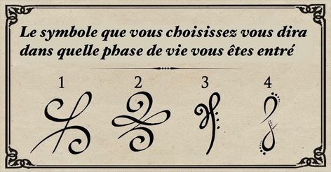 Le symbole que vous choisissez vous dira dans quelle phase de vie vous êtes entré Symbols And Meanings, Spiritual Symbols, Care Quotes, Symbolic Tattoos, Science And Nature, Positive Attitude, You Choose, Life Lessons, Psalms