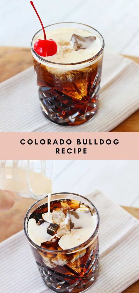 Colorado Bulldog - A Beautiful Mess Bulldog Recipe, Bulldog Drink, Colorado Bulldog, Yummy Alcoholic Drinks, A Beautiful Mess, Mixed Drinks Recipes, Beautiful Mess, Adult Drinks, Mixed Drinks