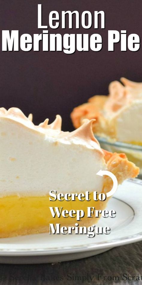 Easy Lemon Meringue Pie, Easy Lemon Meringue, Lemon Meringue Pie Easy, Meringue Topping, Impressive Dessert, Baked Meringue, Lemon Pie Recipe, Pie Easy, Meringue Pie Recipes