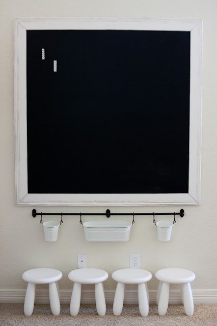 Chalkboard Paint Wall, Simple Playroom, Wall Trends, Basement Playroom, Chalk Wall, Magnetic Chalkboard, Urban Interiors, Chalkboard Wall, Big Boy Room