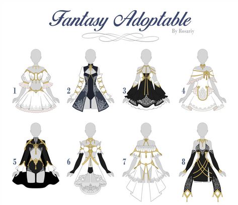 Fantasy Outfits, Fantasy Concept, Art Outfits, Drawing Anime Clothes, Dress Design Sketches, Dress Sketches, Fantasy Places, Art Fantasy, Anime Dress