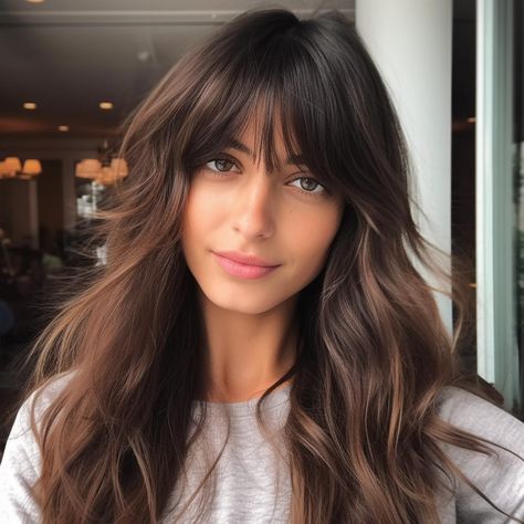 Layered Long Hairstyles, Layered Curtain Bangs, Butterfly Haircuts, Hair Layered, Layered Curls, Butterfly Haircut, Honey Brown Hair, Golden Blonde Hair, All Face Shapes