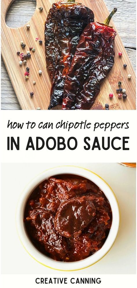 Learn How to Can Chipotle Peppers in Adobe Sauce with our easy-to-follow guide in Vegetable Canning Recipes. Perfect for stocking up on this essential, flavor-packed ingredient, this recipe demystifies the home-canning process. Whether you're new to canning or looking to expand your pantry, these homemade chipotles in adobo are a must. Dive into more Water Bath Canning Recipes, Canning Recipes for Beginners, and Home Canning Recipes at creativecanning.com. Canning Chipotle In Adobo, Chipotle In Adobe Sauce Recipes, Canning Salsa Recipes, Canning Recipes For Beginners, Cooking Staples, Amazing Chili, Canning Instructions, Chipotle In Adobo, Canned Salsa Recipes