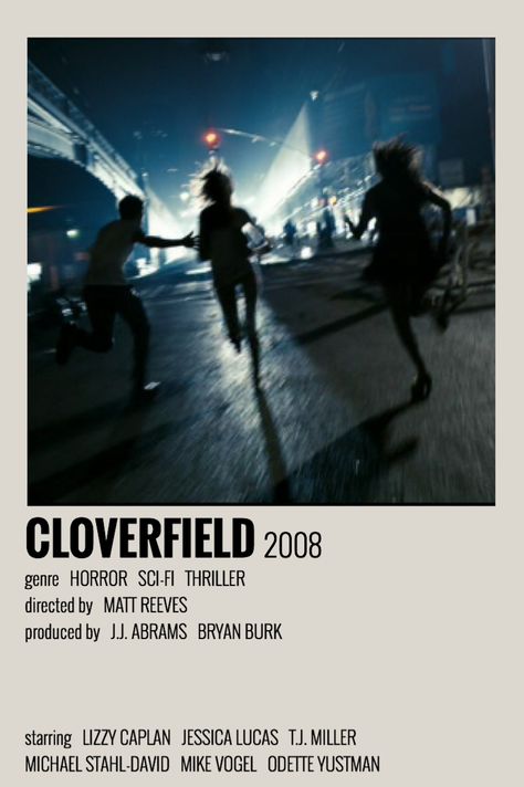 Cloverfield Movie Poster, Cloverfield Movie, Cloverfield 2008, Matt Reeves, Acting Tips, Spooky Movies, Minimalist Movie Poster, Minimal Movie Posters, Movie Posters Minimalist