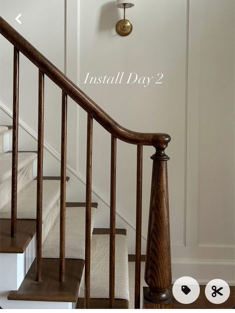 Wood Paneling Staircase, Wall Paneling Stairs, Paneling Staircase, Colonial Stairs, Paneling Stairs, Enclosed Staircase, House Stairs, Wood Paneling, Wall Paneling