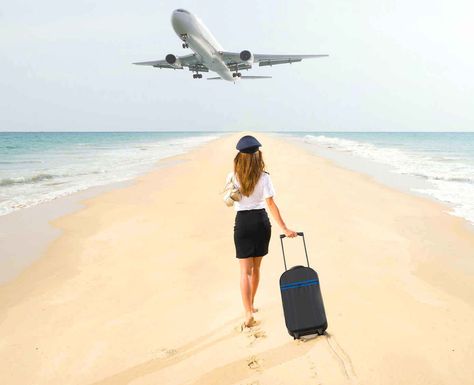 Staff in the travel industry benefit from amazing staff travel deals all over… Become A Flight Attendant, Travel Agency Website, Couple Beach Pictures, Plane Photography, Space Phone Wallpaper, Airplane Photography, Flight Attendant Life, Flight Crew, Beach Wallpaper