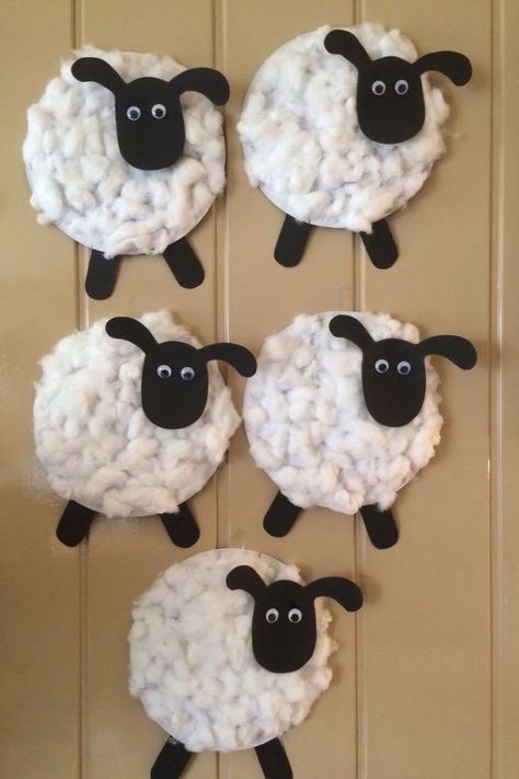 Preschool Farm Crafts, Farm Animals Activities, Farm Craft, Sheep Crafts, Hair Flyer, Toddler Arts And Crafts, Easter Hairstyles For Kids, Hairstyles Kids, Farm Crafts