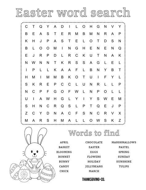 Easter Word Search, Word Puzzles For Kids, Kids Word Search, Easter Worksheets, Holiday Words, Easter Printable, Hidden Words, Easter Games, Easter Printables Free