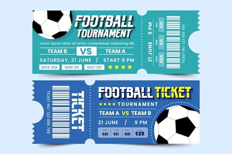 Football Ticket Design, Event Ticket Design, Ticket Design Template, Vintage Culture, Football Ticket, World Cup Match, Football Tournament, Ticket Design, Football Design