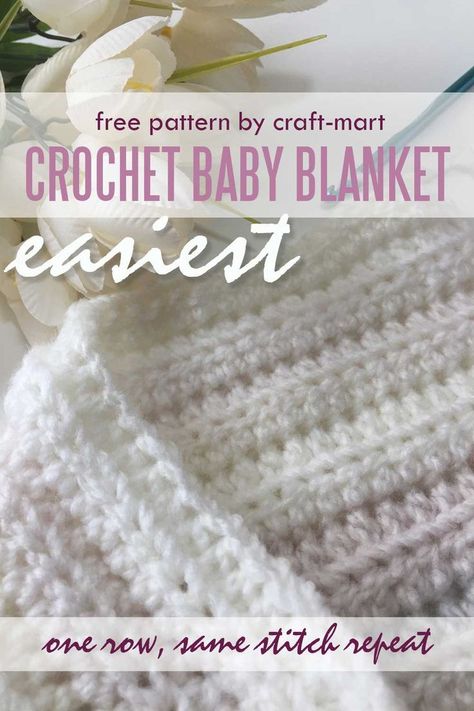 Double Crochet Baby Blanket, Easy Crochet Baby Blanket Free Pattern, Baby Blanket Crochet Pattern Easy, Crochet Blanket Tutorial, Crochet Baby Blanket Beginner, Free Baby Blanket Patterns, Baby Afghan Crochet Patterns, Crochet Baby Blanket Free Pattern, Easy Baby Blanket