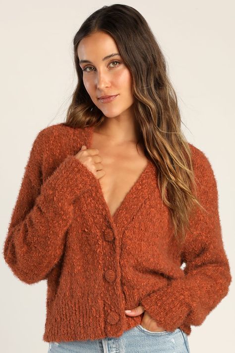 Sweaters For Women Knit, Extra Long Cardigan, Rust Cardigan, Trendy Cardigans, Dressy Sweaters, Fall Cardigan, Orange Cardigan, Oversized Sweater Cardigan, Orange Outfit