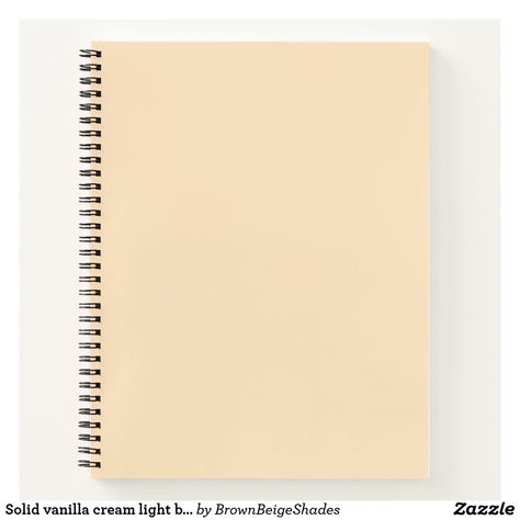 Beige Notebook, Vanilla Cream, Light Beige, Beige Color, Sign Poster, Note Pad, Art Wall, Tool Design, Free Design