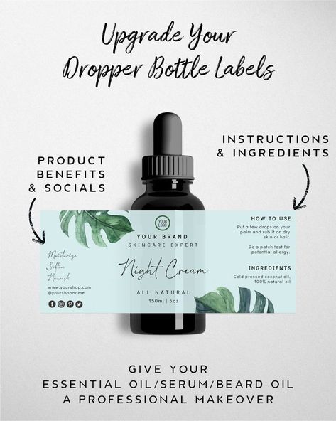 Cosmetic Labels Design, Sticker Face, Oil Label, Perfume Label, Essential Oil Labels, Skincare Branding, Cosmetic Labels, Bottle Label Template, Bottle Label Design