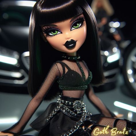 Commision!🫶🏻 from corporate baddie, to goth mami 😍 #bratz #gothbratz #explorepage Goth Bratz Doll, Brats Aesthetic, Goth Bratz, Corporate Baddie, Goth Subculture, Baby Bats, Betty Boop Art, Bratz Doll, April 27