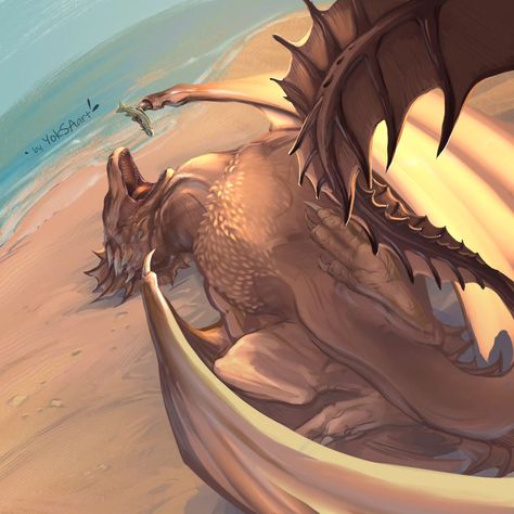 Summer’s not over yet! 🌞 Check out this playful dragon catching some rays at the beach! 🏖️ 🌊🐟 Honestly, I wish I could join in too 😂 Seafood and sea breezes sound pretty perfect right now! ☀️ . . . . . #smaugust #smaugust2024 #dragonart #summervibes #beachday #fantasyart #sketchingjourney #mythicalcreatures #artlovers #creativejourney #sanddragon #digitalsketch Dragon With 4 Wings, Ice Dragon, Dragon Memes, Targaryen Art, Fantasy Beasts, Sea Dragon, Game Of Thrones Art, Dragon Rider, Fantasy Creatures Art