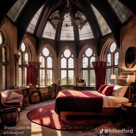 Dragon Bedroom, Victorian Gothic House, Medieval Bedroom, Castle Bedroom, Fantasy Bedroom, Dark Home Decor, Dark Home, Interiors Dream, Teen Bedroom Decor