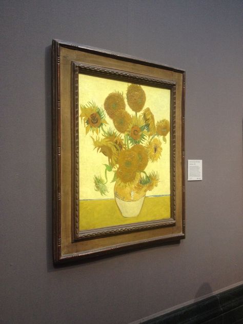 Sunflower Sunflower Van Gogh, Van Gogh Sunflowers, Art Education Resources, Van Gogh Paintings, Van Gogh Art, Aesthetic Painting, National Gallery, Yellow Painting, Gouache Painting