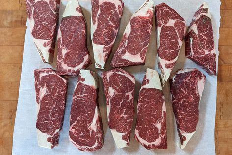 How To Dry-Age Ribeye Steaks in Your Fridge Meat Aging Fridge, How To Dry Age Steaks, Dry Aged Steak At Home, Brine Steak, Tom Smothers, Dry Aged Ribeye, Sit Down Dinner, Dry Brine, Dry Aged Steak