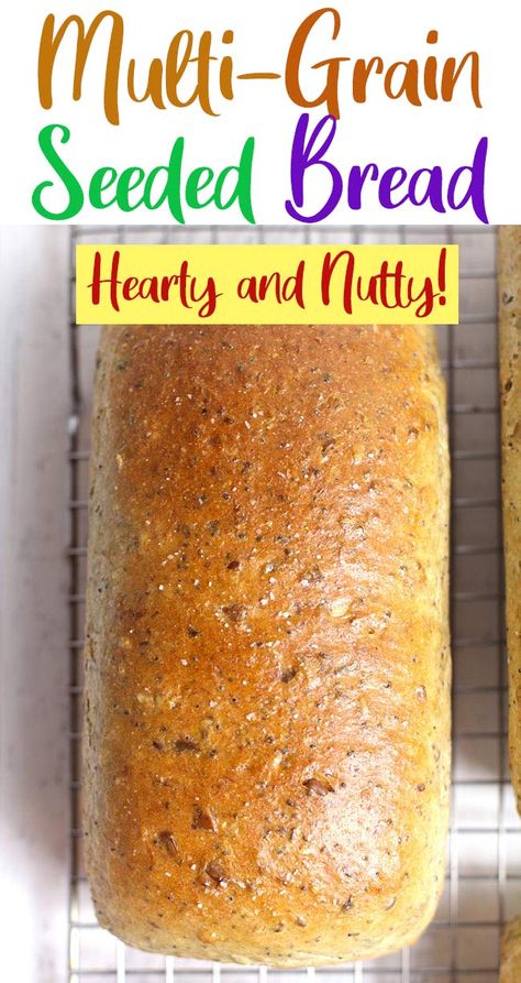 Homemade Grain Bread, Honey Nut Bread, Whole Grain Wheat Bread Recipe, 9 Grain Bread Recipe Bread Machine, Whole Grain Sandwich Bread, Whole Wheat Bread Recipes Homemade, Healthy Bread Loaf Recipes, Healthy Whole Grain Bread, Whole Wheat Multigrain Bread Recipe