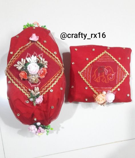 Shreefal decoration done by Raxita Patel .Gondal, India Shreefal Decoration, Bridal Gift Wrapping Ideas, Bridal Gift, Wrapping Ideas, Bridal Gifts, Decor Crafts, Gift Wrapping, India, Gifts