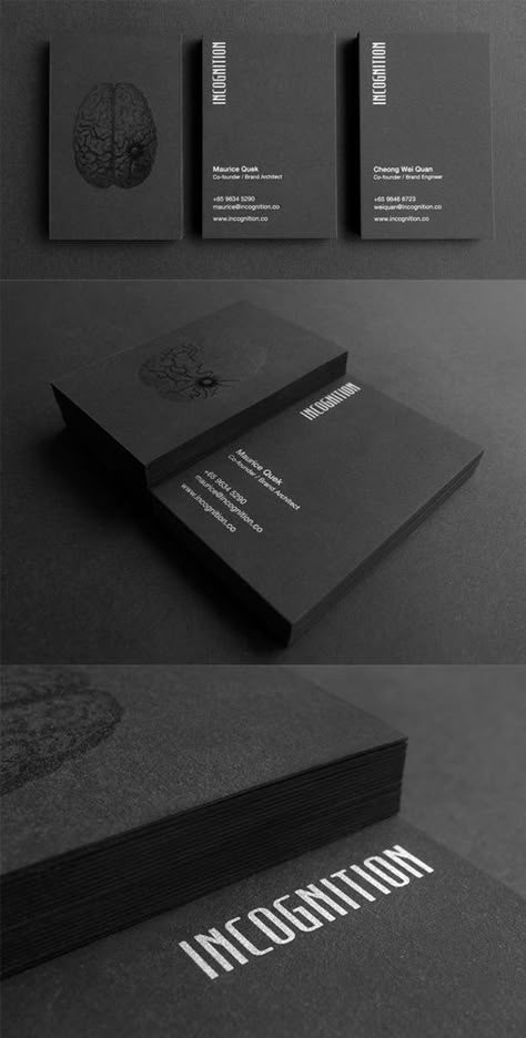 Dark And Mysterious Inspired Black Business Card Design Black Business Card, Black Business, Business Card, Business Cards, Black And White, White, Black, Design