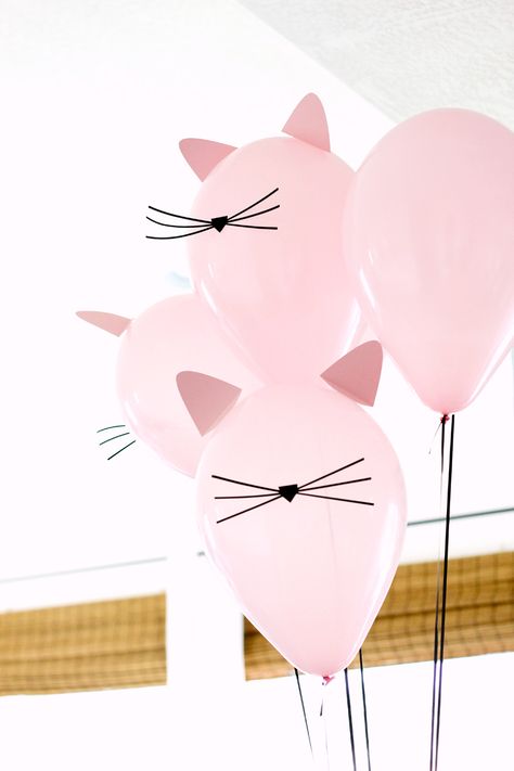 As you probably have noticed around here, I am totally digging the kitty cat trend right now. Maybe it’s because I now have Claire?! What little one doesn’t like kitties? When I realized this was an emerging party theme, I couldn’t help but share some of my all-time favorite discoveries. PS. How fun are these … Cat Balloons, Kitten Party, Kitten Birthday, Cat Birthday Party, Kitty Party, Pink Balloons, Cat Party, Cat Birthday, Kitty Cats