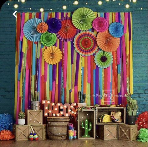 Fiesta Party Backdrop, Mexican Backdrop, Mexico Party, Mexican Birthday Parties, Mexican Party Decorations, Mexican Fiesta Party, Mexican Birthday, Fiesta Party Decorations, Fiesta Theme Party