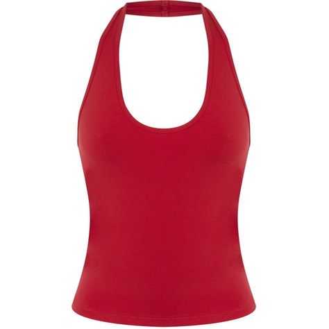 Miss Selfridge Red Halter Neck Top ($5) ❤ liked on Polyvore featuring tops, red, halterneck top, tie halter top, red halter top, jersey tops and halter top Red Halter Top, Halter Shirt, Tie Halter Top, Halter Neck Crop Top, Shirts Crop, Cropped Shirts, Jersey Tops, Halterneck Top, Red Jersey